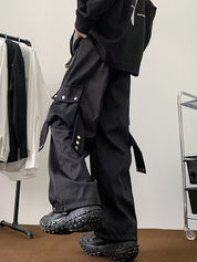 Men's Plain Casual Loose Cargo Pants