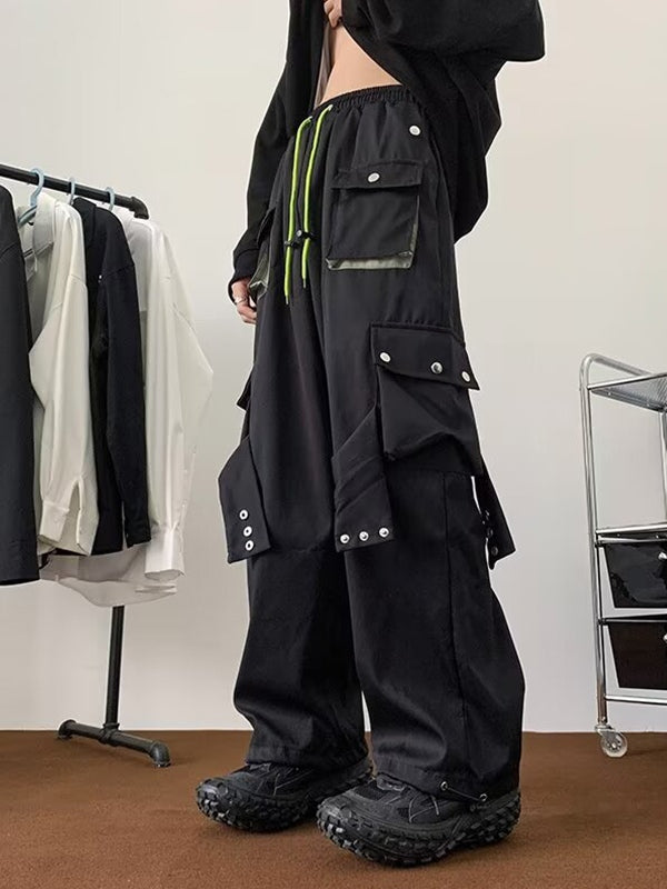 Men's Plain Casual Loose Cargo Pants
