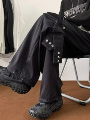 Men's Plain Casual Loose Cargo Pants