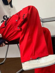 Men's Plain Casual Loose Cargo Pants