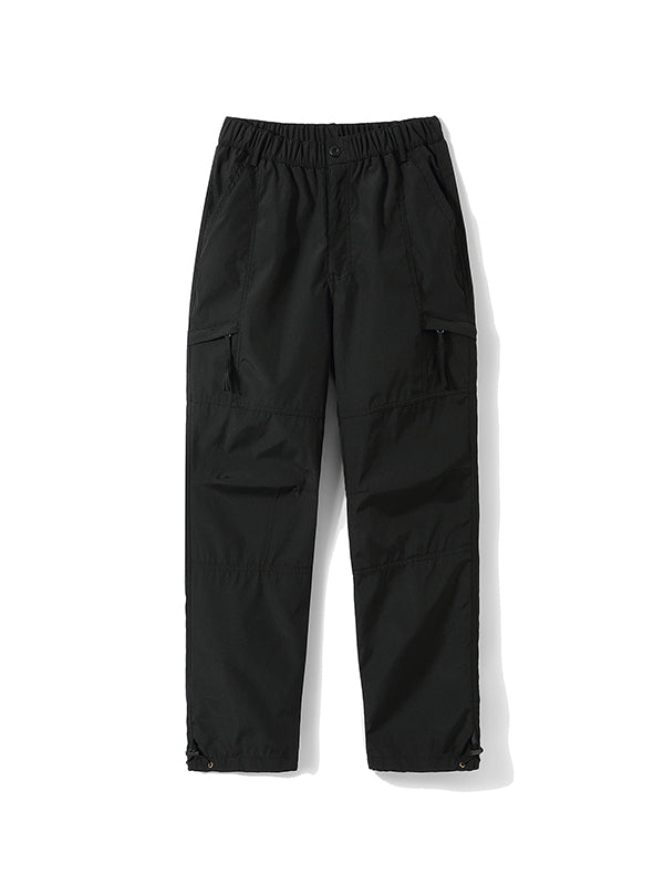 Men's Plain Casual Straight Cargo Pants