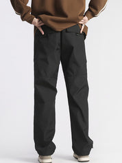 Men's Plain Casual Straight Cargo Pants