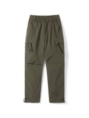 Men's Plain Casual Straight Cargo Pants