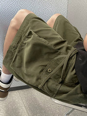 Men's Retro Big Pocket Casual Shorts