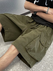 Men's Retro Big Pocket Casual Shorts
