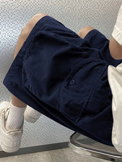 Men's Retro Big Pocket Casual Shorts
