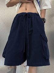 Men's Retro Big Pocket Casual Shorts