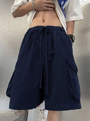 Men's Retro Big Pocket Casual Shorts