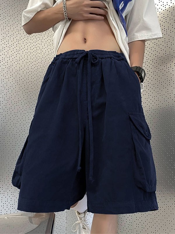 Men's Retro Big Pocket Casual Shorts