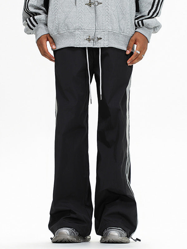 Men's Contrast Stripe Sports Straight Leg Pants