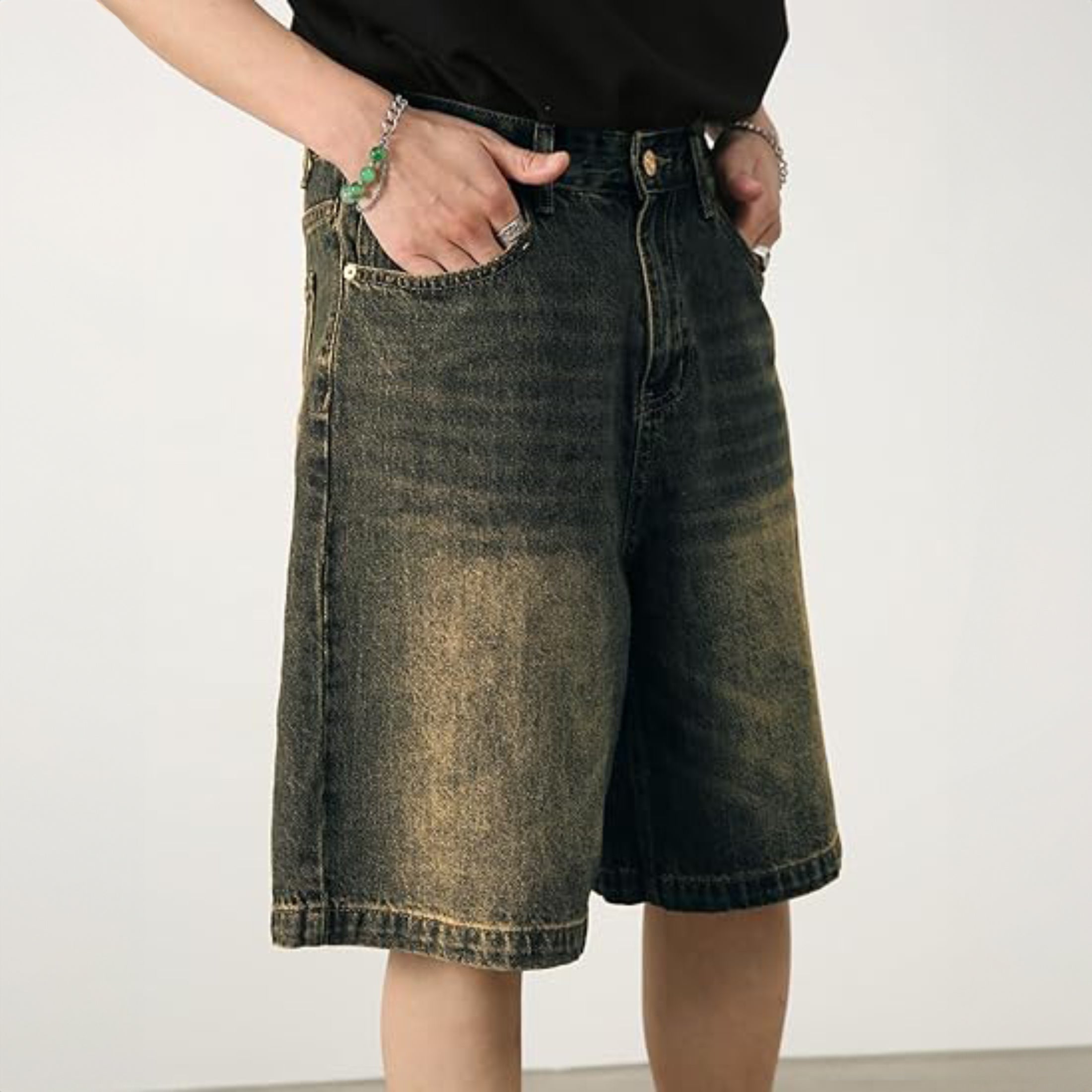 Men's Loose Casual Denim Shorts