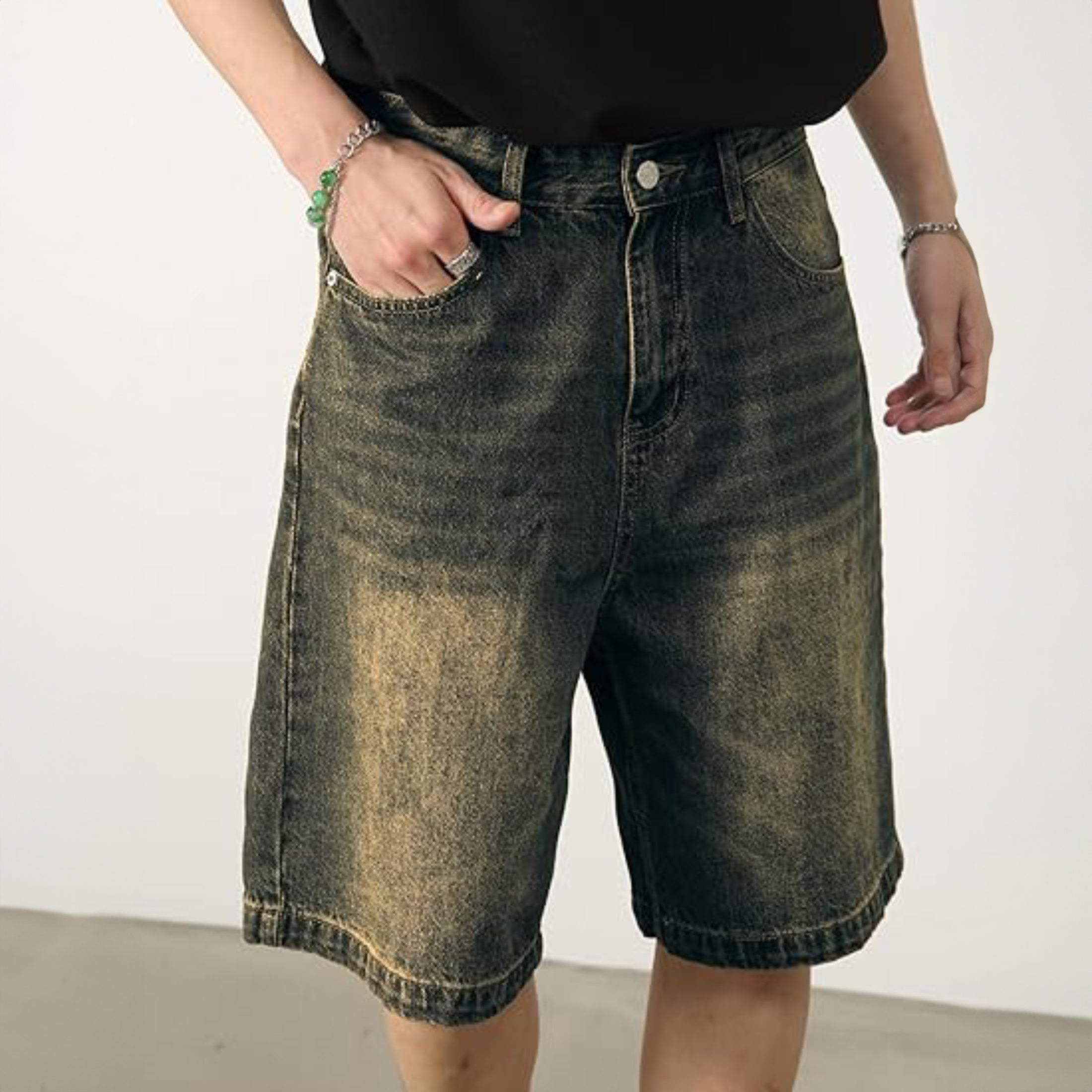 Men's Loose Casual Denim Shorts