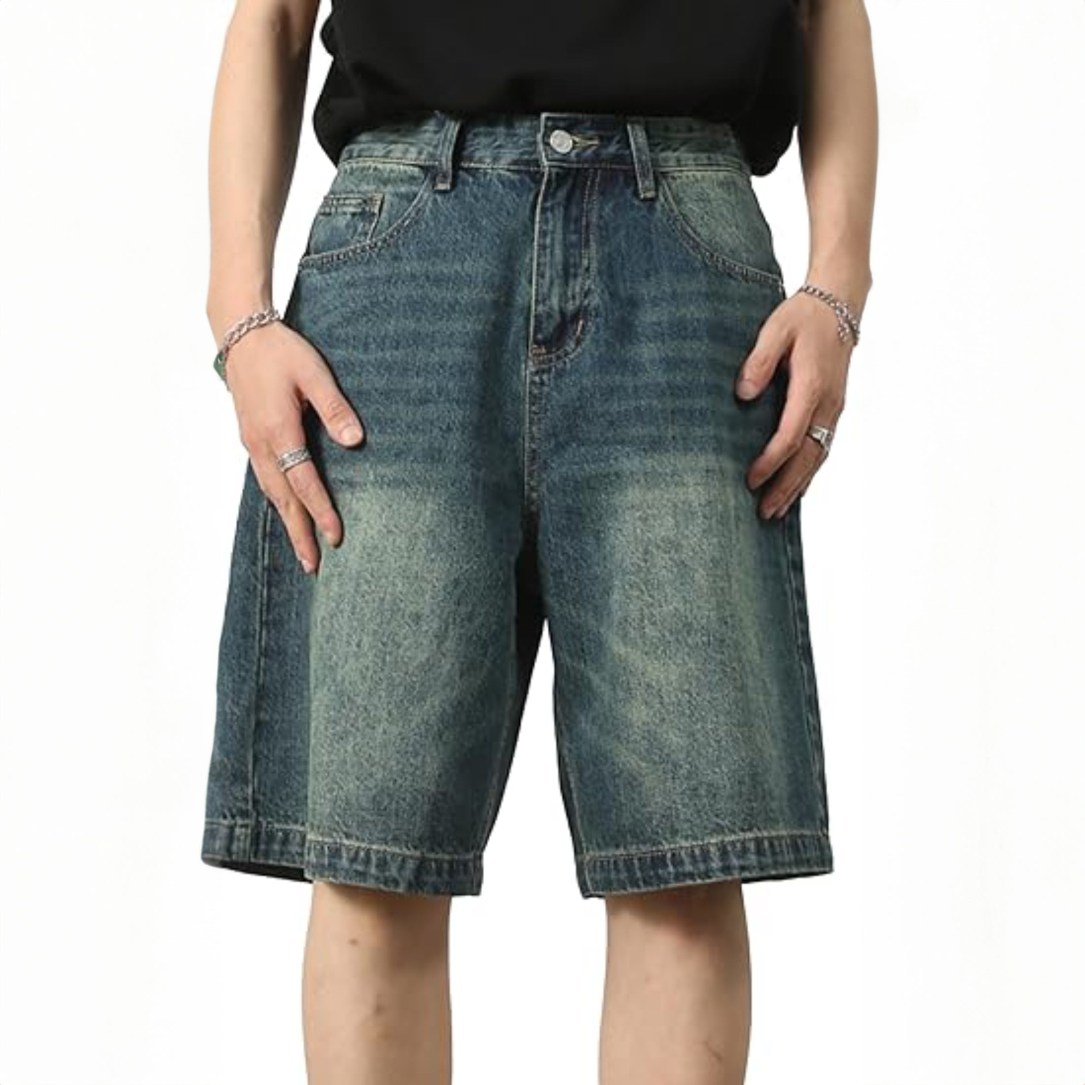 Men's Loose Casual Denim Shorts