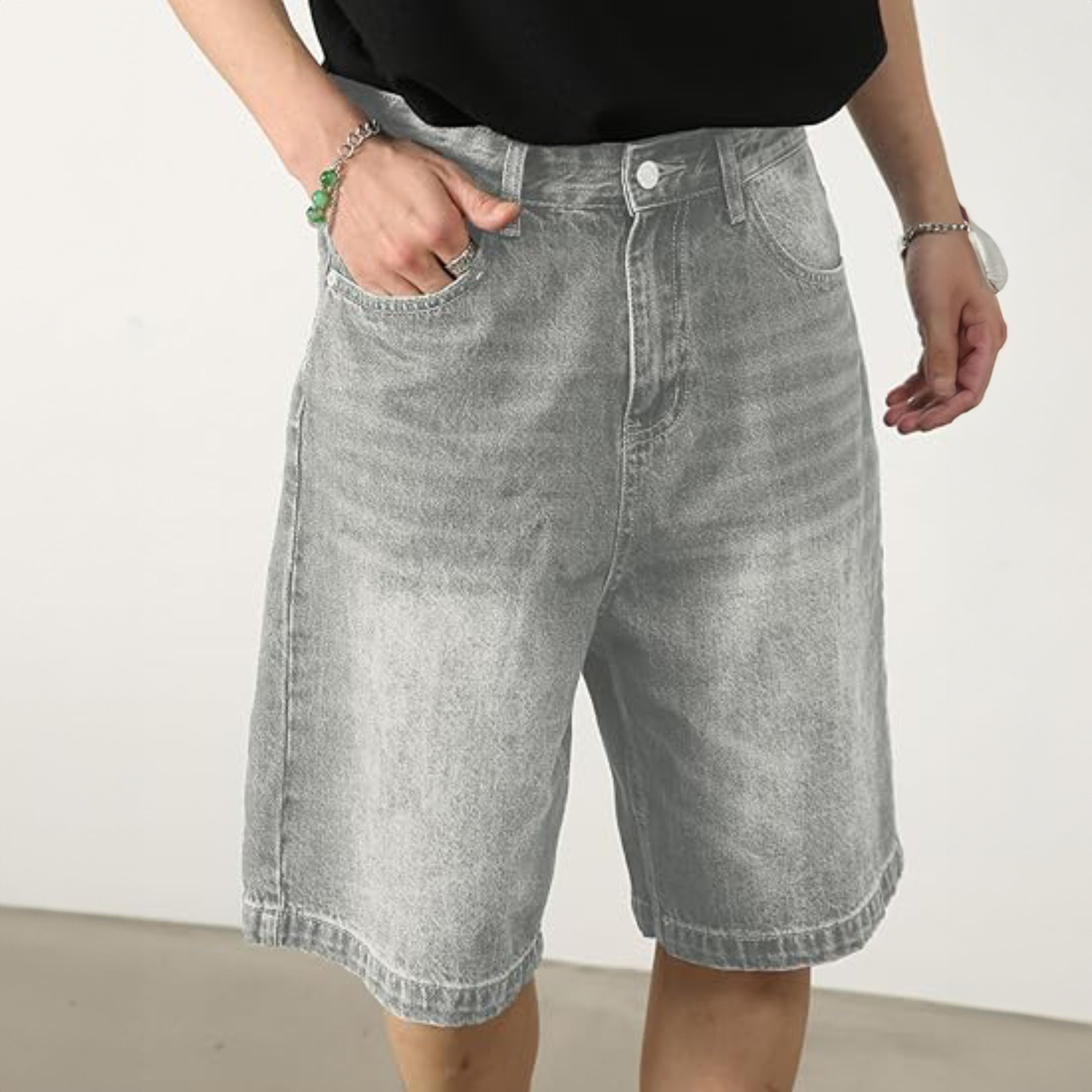 Men's Loose Casual Denim Shorts