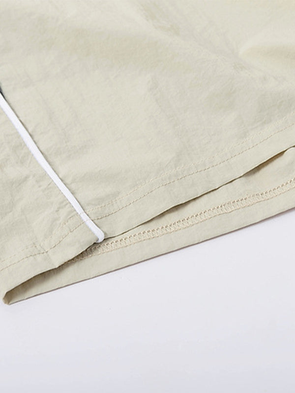 Men's Contrast Color Splicing Loose Shorts