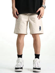 Men'S Sports Embroidered Loose Casual Shorts