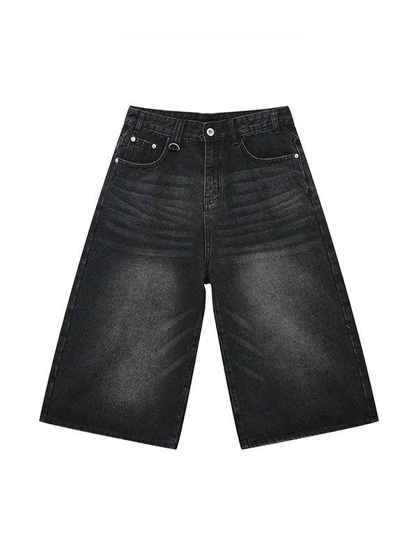 Men'S Loose Wide Leg Flared Cropped Pants Shorts