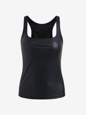 Plain Square Neck Casual Tank Top
