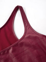 Plain Square Neck Casual Tank Top