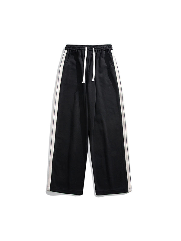 Men's Plain Loose Casual Straight Sweatpants