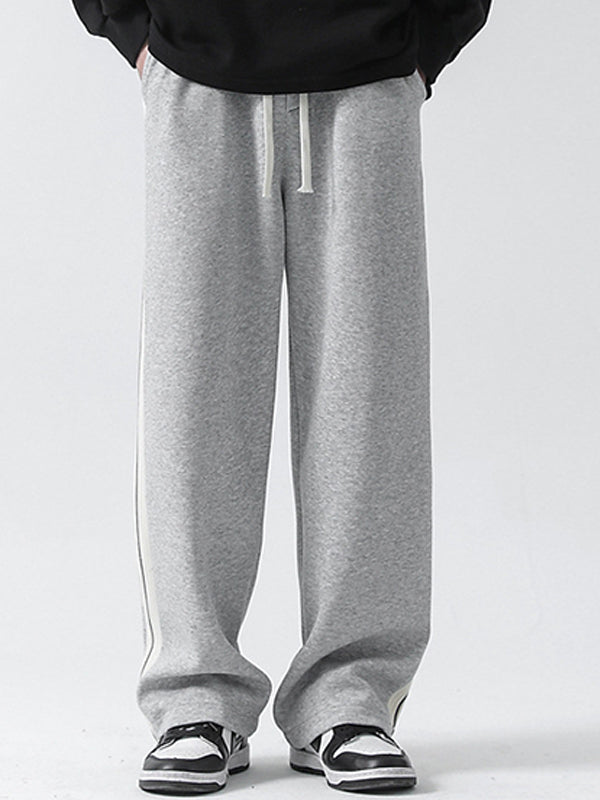 Men's Plain Loose Casual Straight Sweatpants