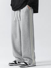 Men's Plain Loose Casual Straight Sweatpants
