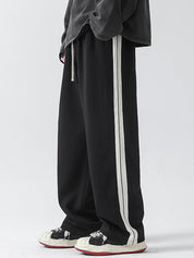 Men's Plain Loose Casual Straight Sweatpants