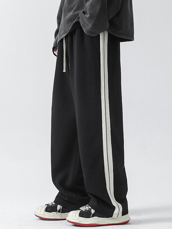 Men's Plain Loose Casual Straight Sweatpants