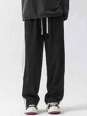 Men's Plain Loose Casual Straight Sweatpants
