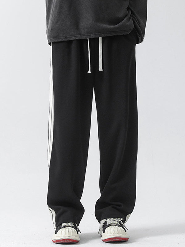 Men's Plain Loose Casual Straight Sweatpants