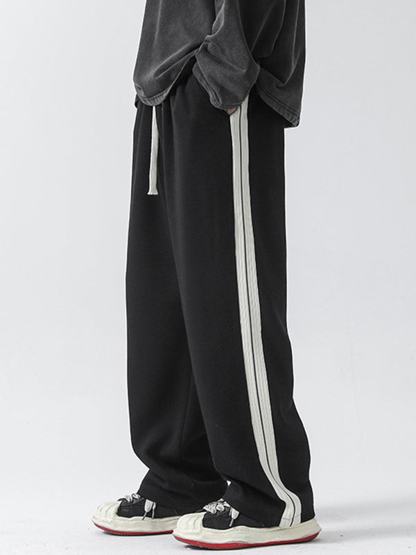 Men's Plain Loose Casual Straight Sweatpants