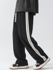 Men's Plain Loose Casual Straight Sweatpants