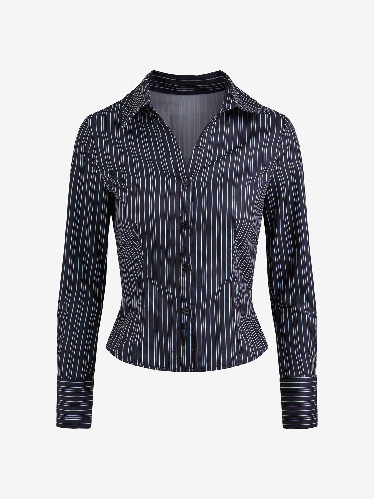 Vintage Stripe Slim Fit Long Sleeves Shirts
