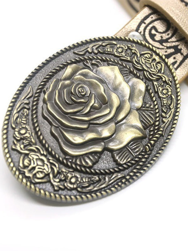 Vintage Embossed Personalized Belt