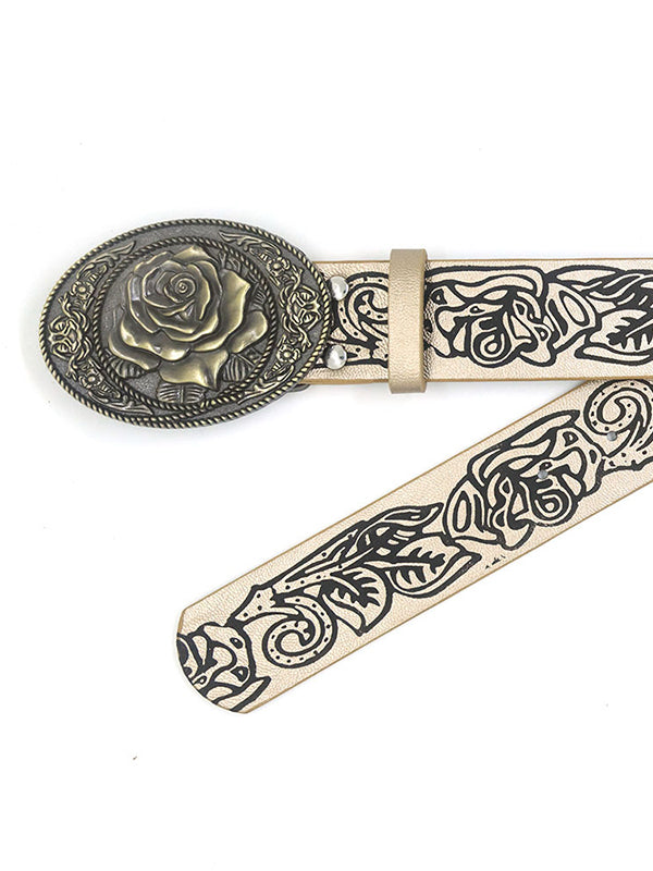 Vintage Embossed Personalized Belt