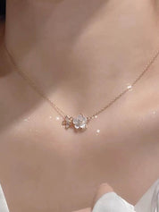Golden Cherry Blossom Necklace