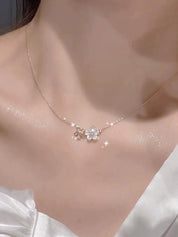 Golden Cherry Blossom Necklace