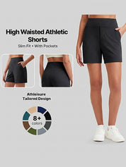 Women's Wide Leg Shorts with Pockets