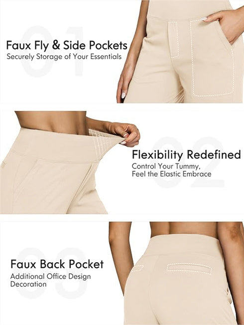 Women Wide Leg Yoga Pants with Pockets