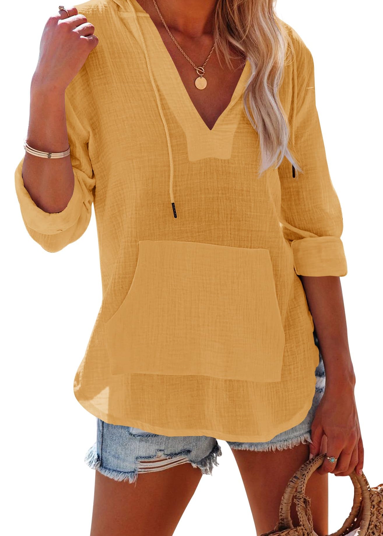 Women's V Neck Beach Cover Up