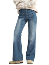 High Waisted Bootcut Flare Denim Pants