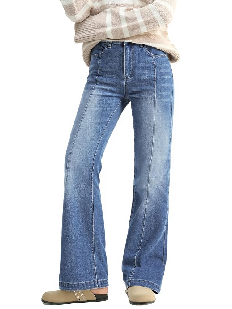 High Waisted Bootcut Flare Denim Pants