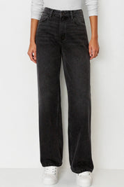 Comfort-Flex Wide Leg Denim Jeans
