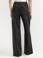 Comfort-Flex Wide Leg Denim Jeans