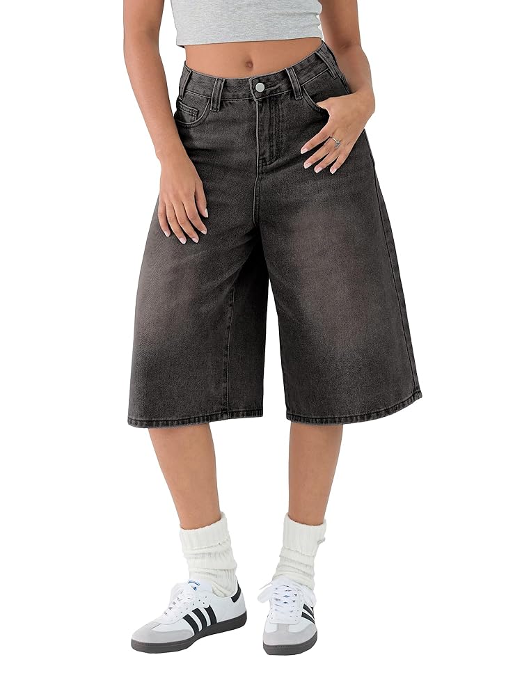 Y2K Baggy Bermuda Denim Shorts