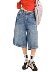 Y2K Baggy Bermuda Denim Shorts