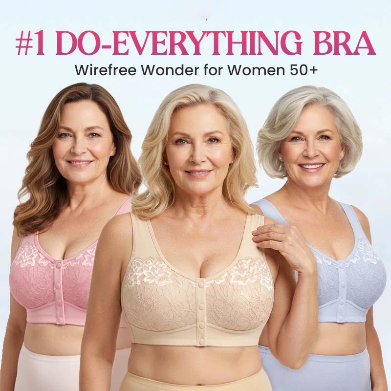 Front Closure Breathable Cotton Lifting Bra