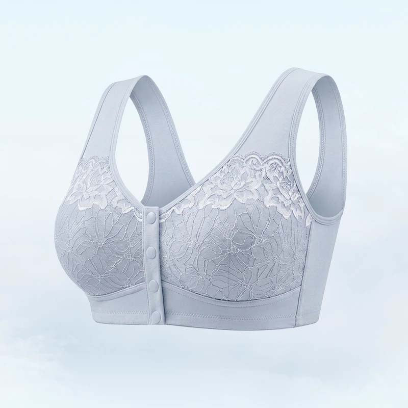 Front Closure Breathable Cotton Lifting Bra