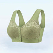 Front Closure Breathable Cotton Lifting Bra