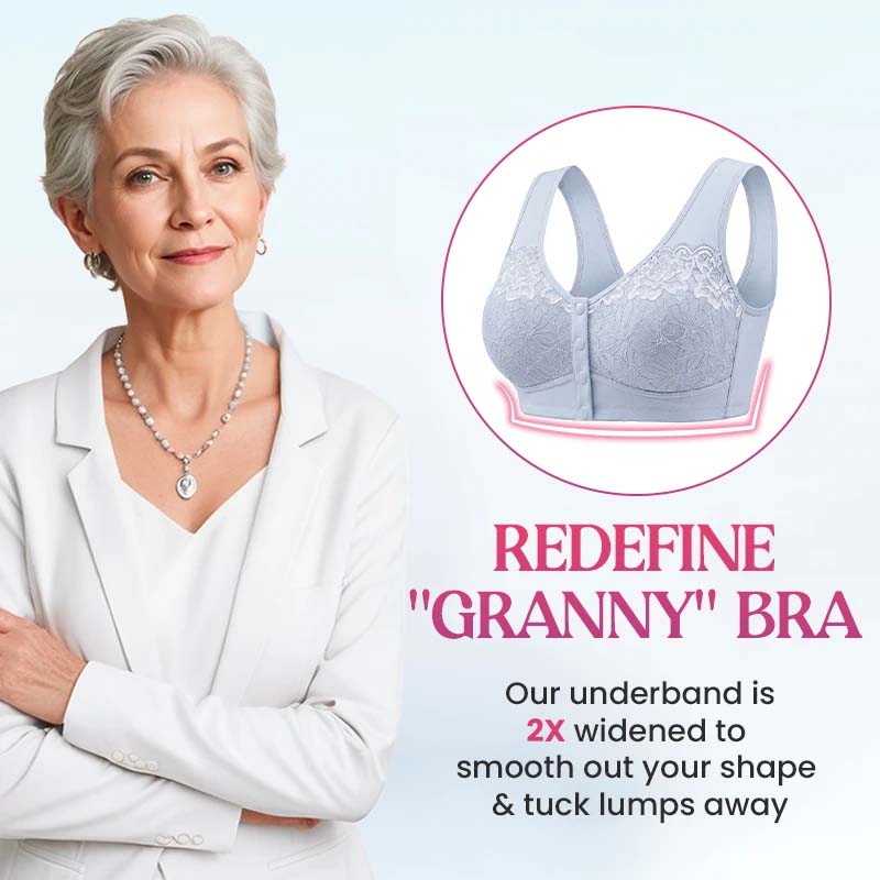 Front Closure Breathable Cotton Lifting Bra
